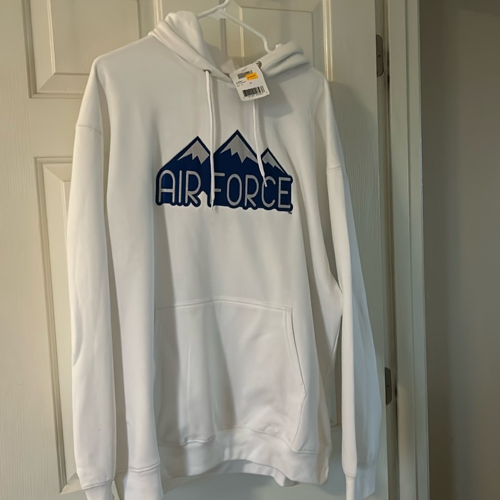 NWT White Air Force hoodie. Brand new, never worn.